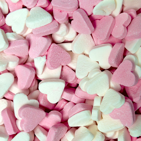 Dextrose Corações Rosa e Branco