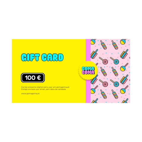 Gift Card GomaGoma €100 — cartão presente digital de gomas e doces