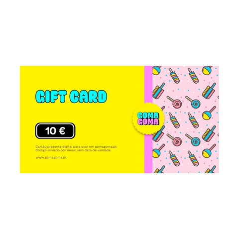 Gift Card GomaGoma €10 — cartão presente digital de gomas e doces