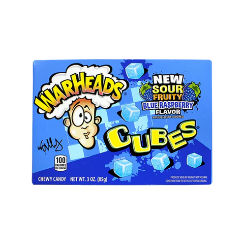 Warheads Cubes Blue Raspberry - GomaGoma