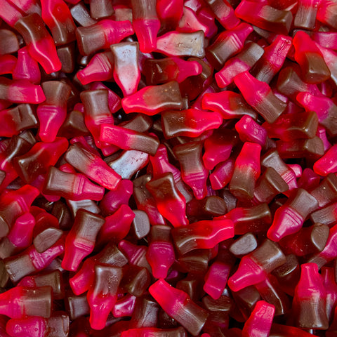 Mini Garrafas Coca Cola e Cereja Brilho Vegan