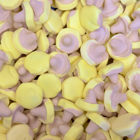 Cogumelos de Banana e Caramelo Foam