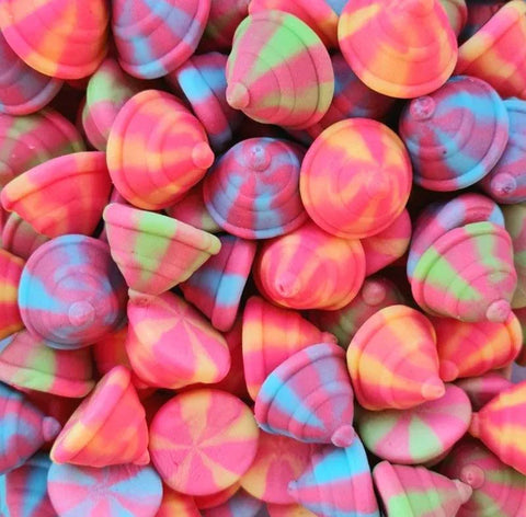 Piões Multicolor Brilho - GomaGoma