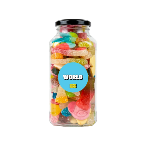 Frasco Candy World 🌍🍬