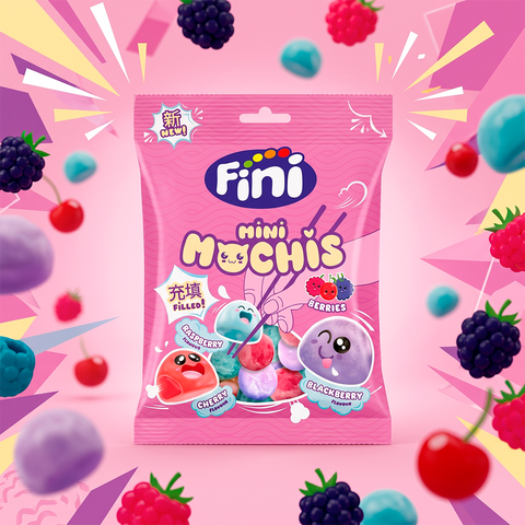 Mini Mochis Framboesa Goma