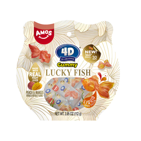 Amos 4D Gummy Lucky Fish 112 g