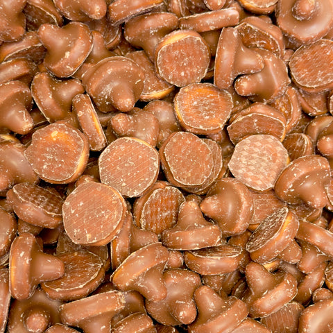 Cogumelos Cobertos de Chocolate