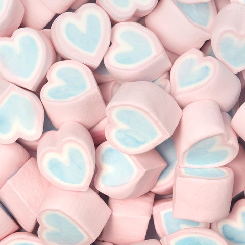 Corações Marshmallow Tricolor - GomaGoma